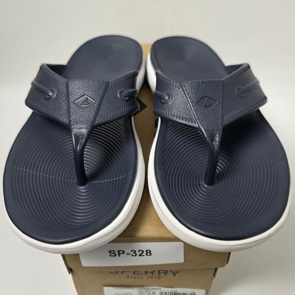 NEW Women's SPERRY Windward Thong Flip-Flops Navy Size 9M #921 - Picture 2 of 7